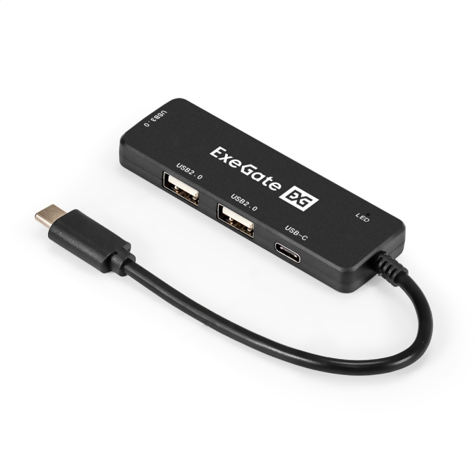 USB-Хаб (концентратор) 4-в-1 EXEGATE DUB-211C EX299789RUS